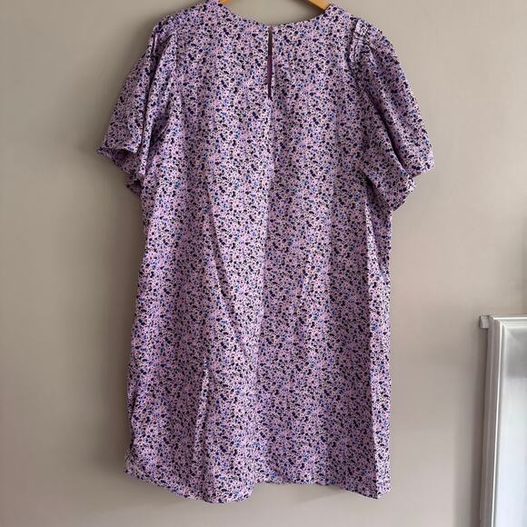 Tuckernuck Hyacinth House Lilac Floral Viola Mini Dress Ruffle Sleeve Size XXL - Picture 6 of 6